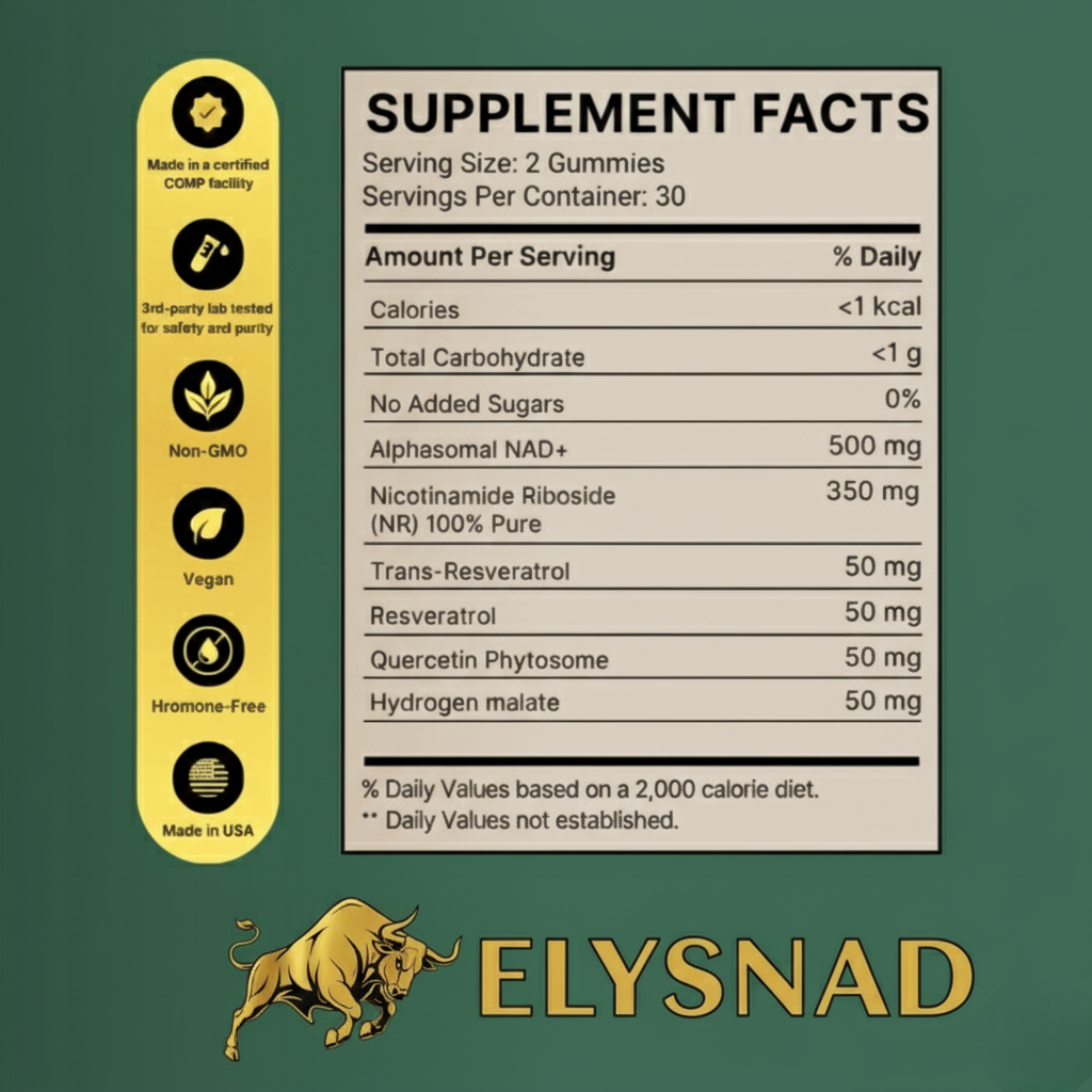 Reine NAD+ Gummibärchen